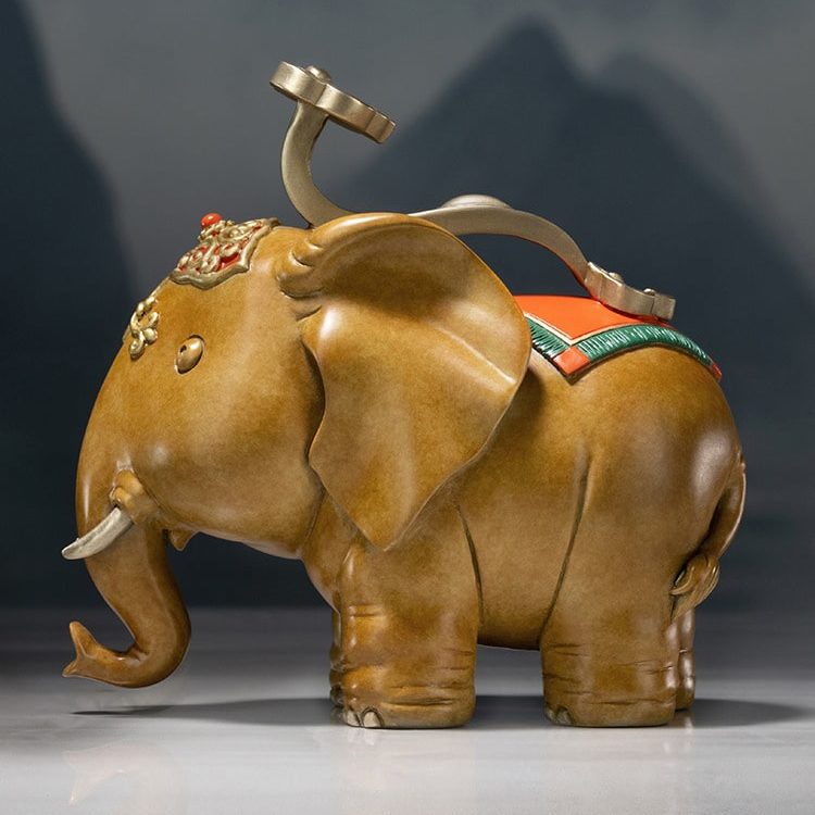 Tượng voi như ý bằng đồng phong thủy
