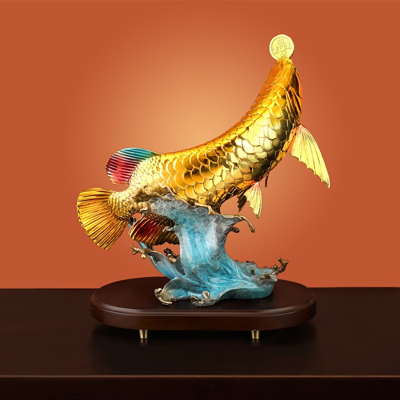 1_O1CN01qSXLm01XF2WojL42c_!!1706702893-0-cib Cá rồng phong thủy ngậm tiền vàng CD02