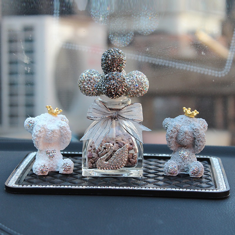 Bộ gấu Teddy và bình bóng gắn đá để taplo CD645