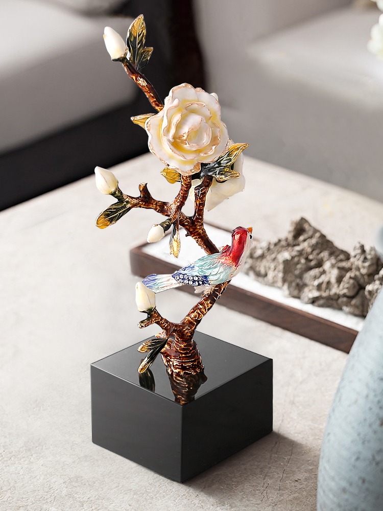 canh hoa trang tri 2 Cành hoa mẫu đơn để bàn CD193