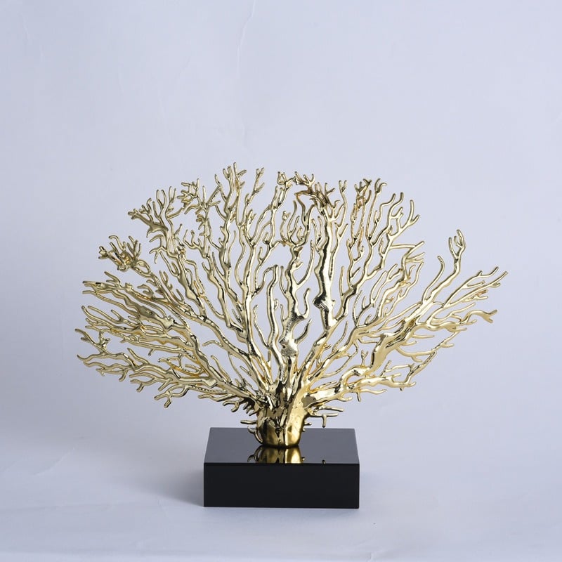 cay kim loai de da cam thach Cây san hô kim loại trang trí nhà đẹp mắt CD184
