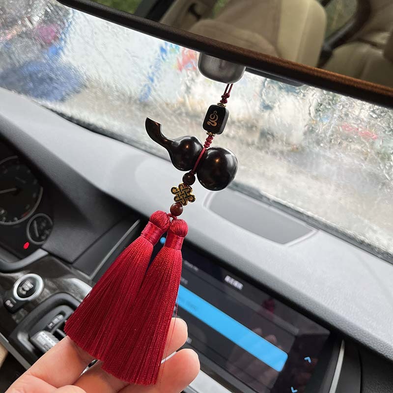 Dây treo xe oto Hồ Lô gỗ mun CD728