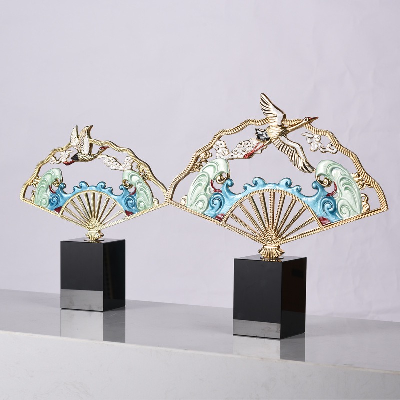 Quạt họa tiết chim hạc đẹp mắt CD190 Quạt họa tiết chim hạc đẹp mắt CD190