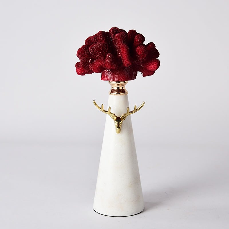 do decor nghe thuat san ho San hô đỏ trang trí phòng khách mới lạ CD196