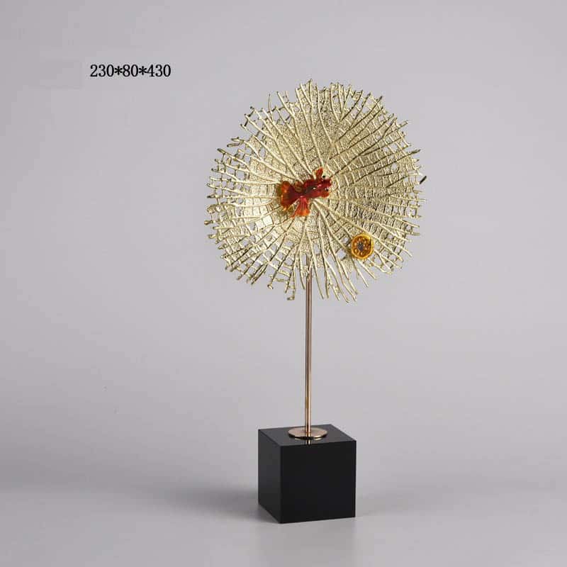 do trang tri dep ca canh la sen Mẫu cá bơi trên lá sen độc đáo trang trí phòng khách CD172