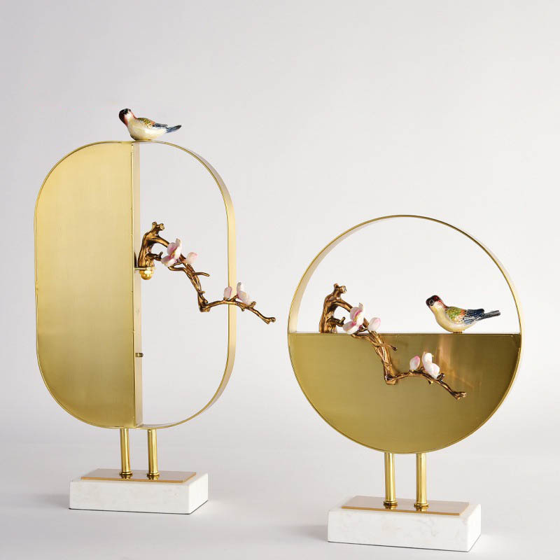 Mô hình chim vàng anh đậu cành đào trang trí lạ mắt CD192 Mô hình chim vàng anh đậu cành đào trang trí lạ mắt CD192