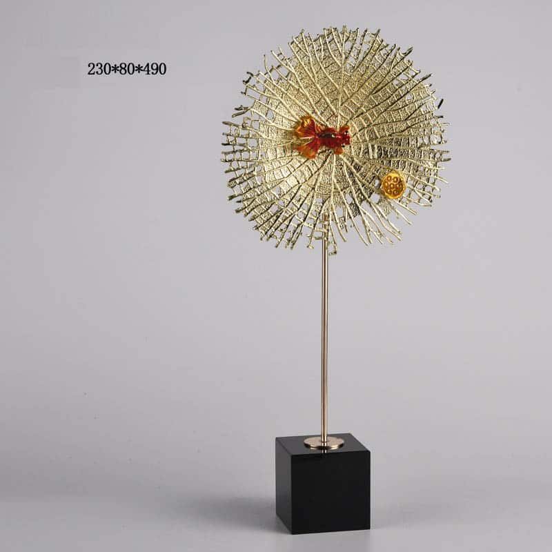 kich thuoc mau decor ca canh la sen Mẫu cá bơi trên lá sen độc đáo trang trí phòng khách CD172