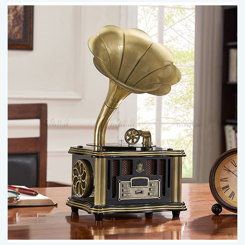 may-hat-co-3 Máy hát cổ trang trí phòng khách CD385