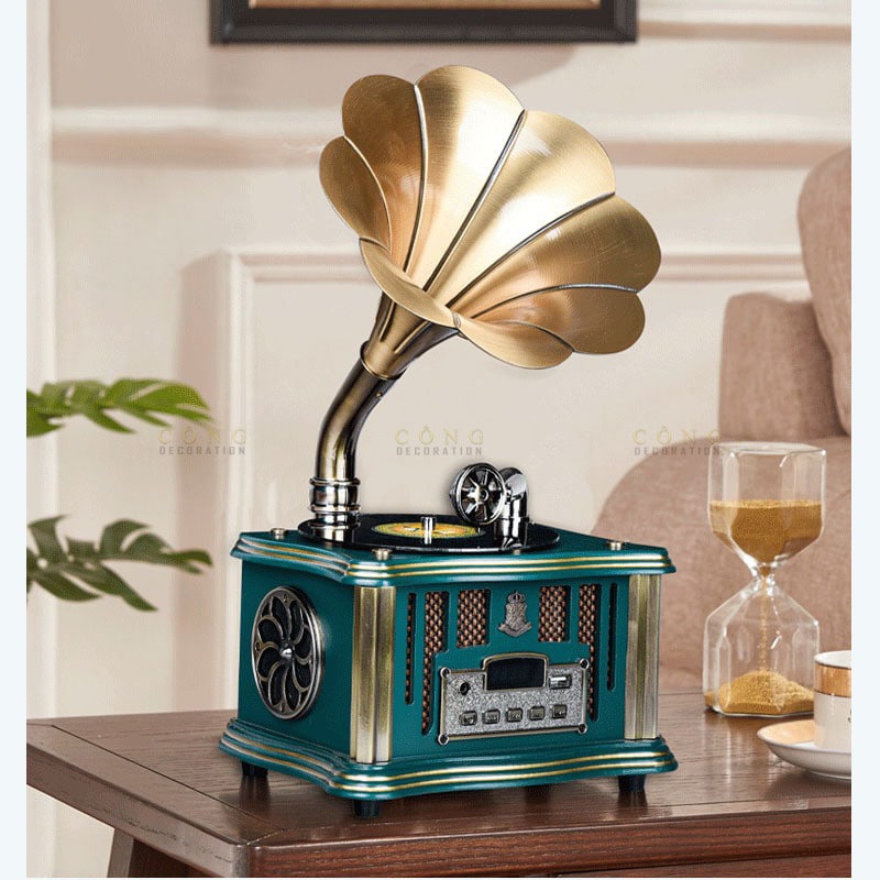 may-hat-co-4 Máy hát cổ trang trí phòng khách CD385