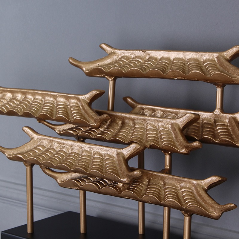 mo hinh mai hien 3 Mô hình mái hiên trang trí kệ tivi phòng khách CD68