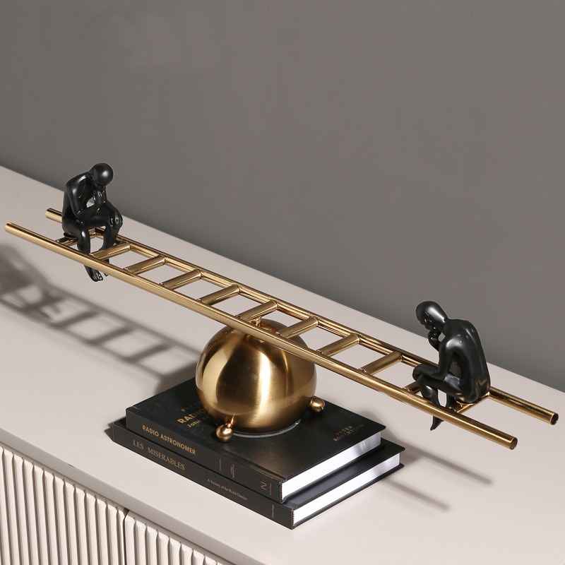 thang can bang 1 Mô hình thang bằng trang tri kệ tivi CD54