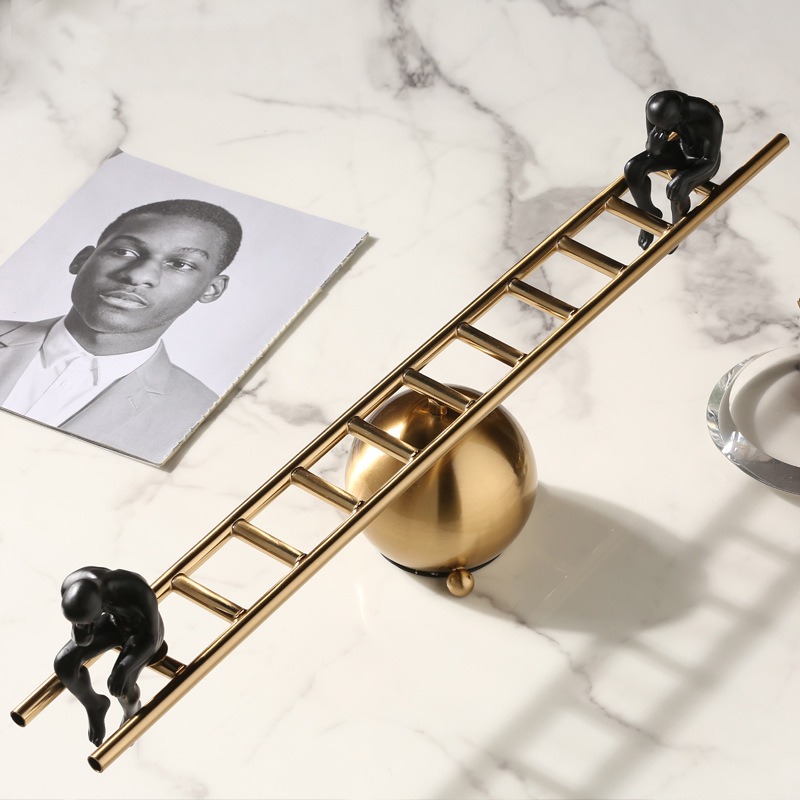 thang can bang 2 Mô hình thang bằng trang tri kệ tivi CD54