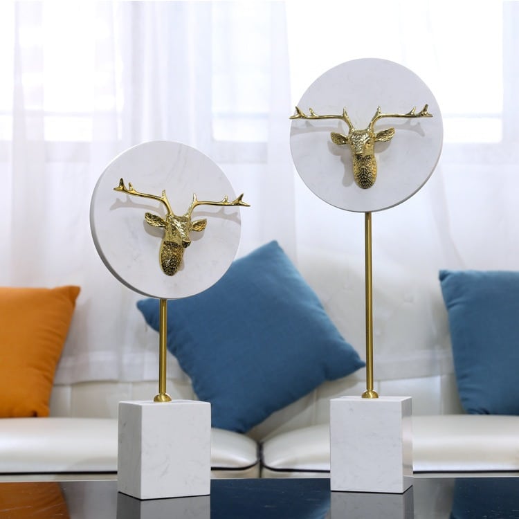 Decor tượng đầu hươu trang tríDecor tượng đầu hươu trang trí