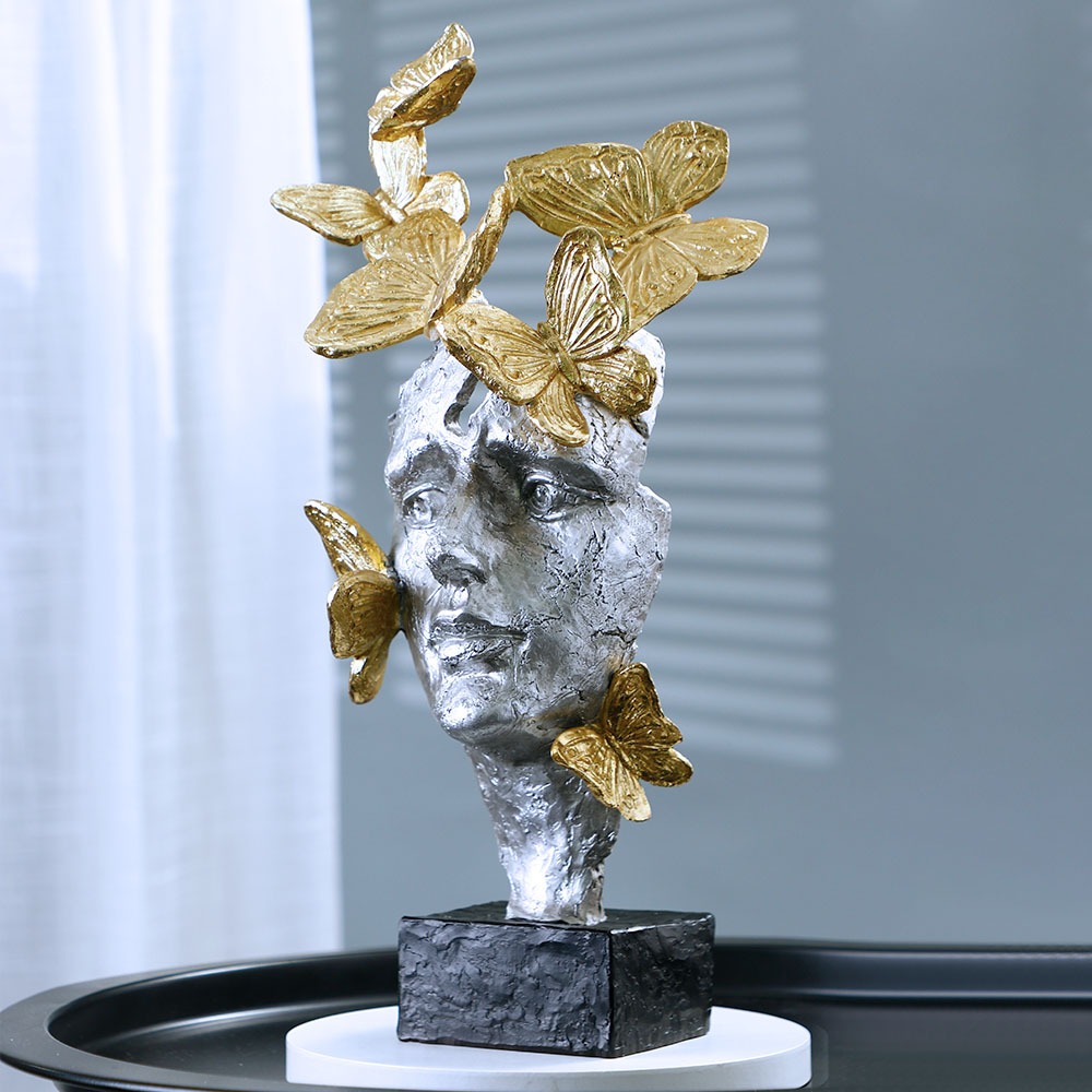 Tượng mặt nạ bướm vàng CD3019