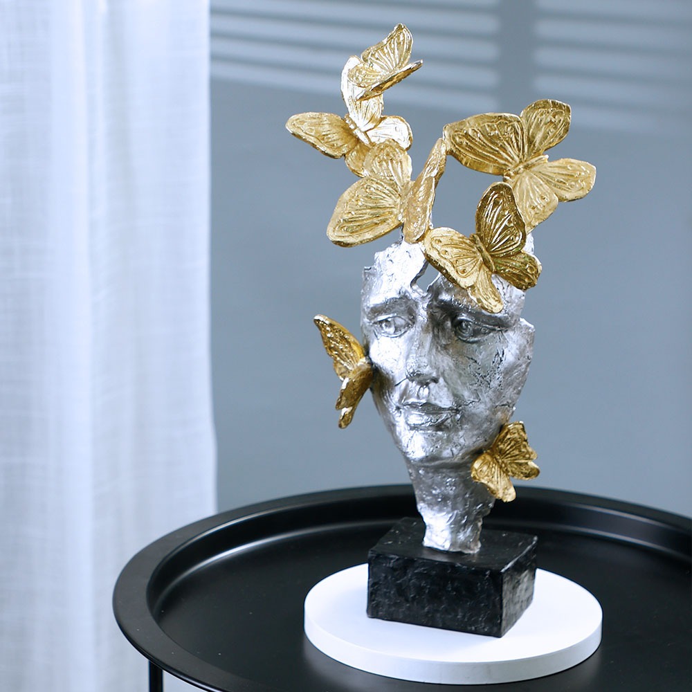 tuong-mat-na-buom-vang-2 Tượng mặt nạ bướm vàng CD3019