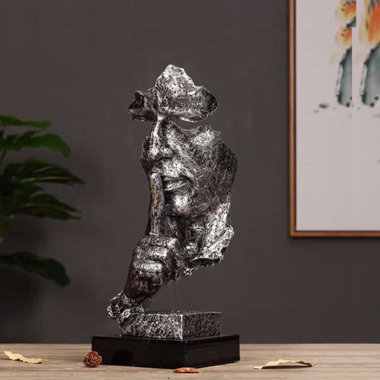 tuong-nua-mat-ba-khong-768x768 (1) Tượng im lặng trang trí nội thất, phòng khách, tủ rượu đẹp mắt CD3002