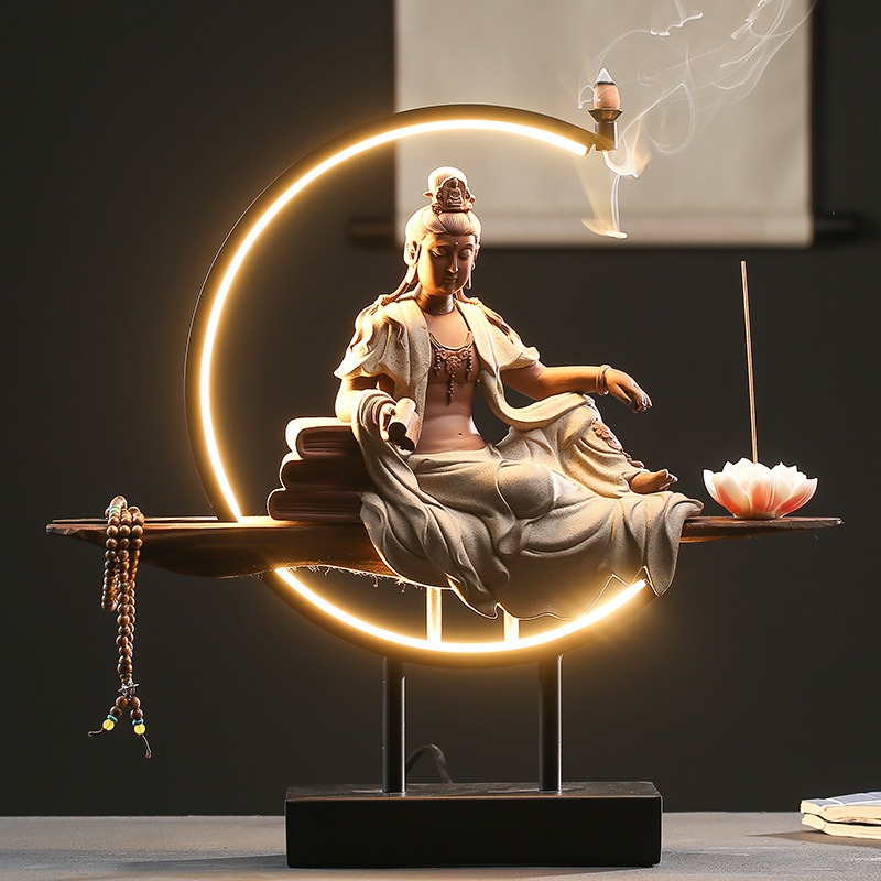 Thác khói xông trầm hương Phật Quan Âm Bồ Tát CD2021