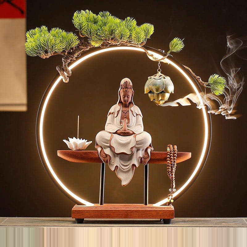 Thác khói xông trầm hương Quan Âm Bồ Tát CD2000
