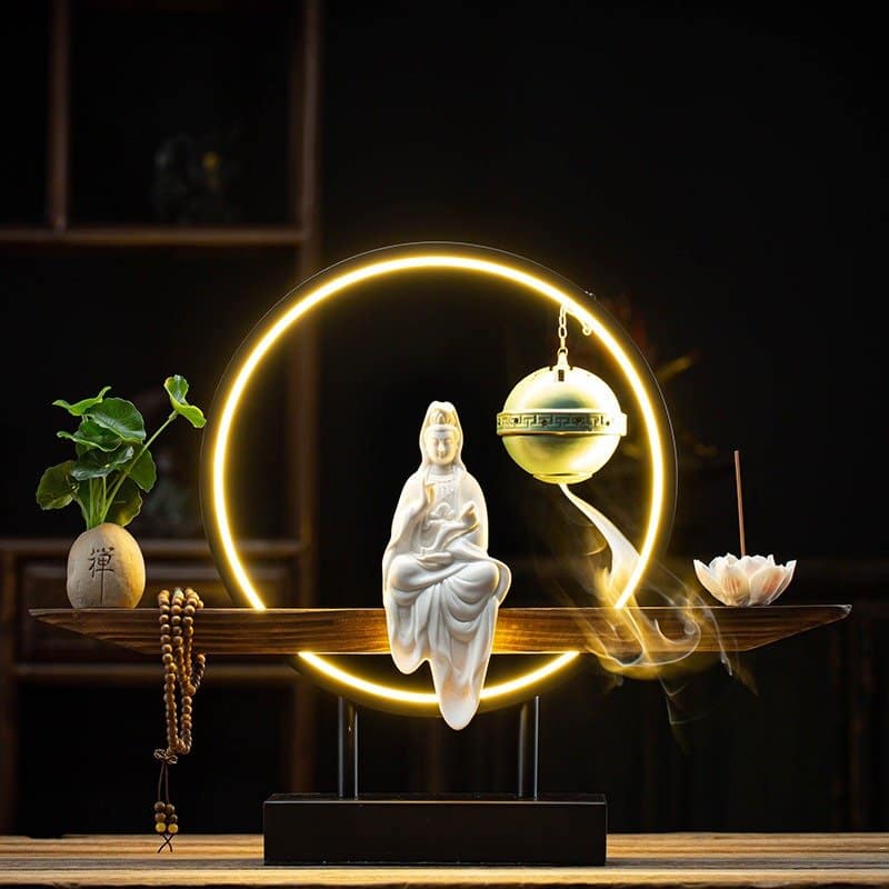 Thác khói trầm hương Quan Âm đẹp CD2017