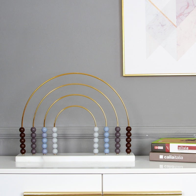 Bộ Trang Trí Bàn Tính Cầu Vồng Phong Thủy