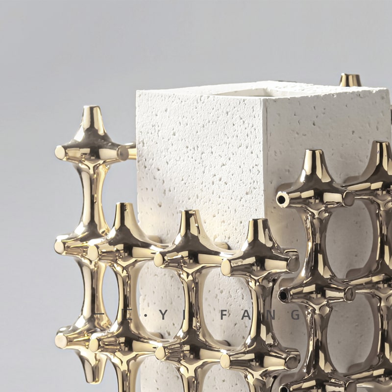 binh-hoa-khoi-cau-truc-kim-loai-3 Bình Hoa Khối Cấu Trúc Đa Chiều