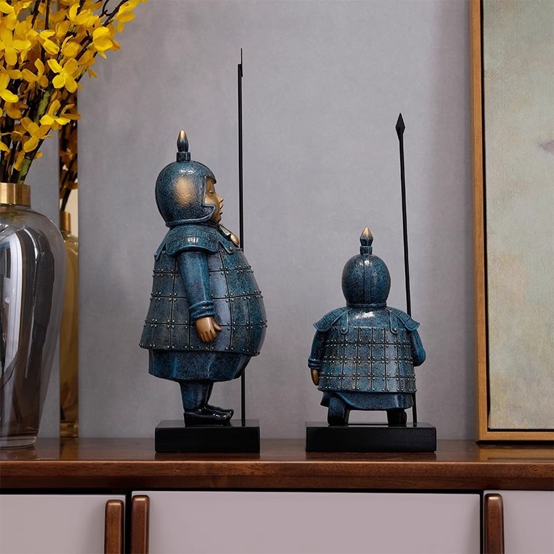 bo-tuong-linh-gac-va-chien-ma-2 Bộ Tượng Lính Gác Và Chiến Mã Phong Cách Cổ Điển