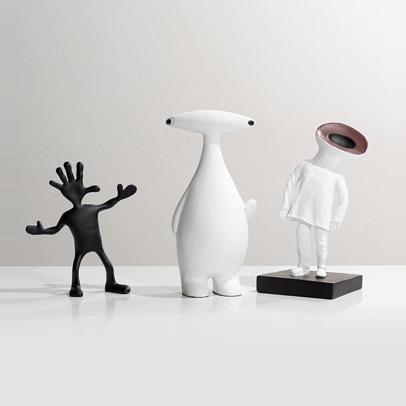 Bộ Tượng Nhân Vật Hoạt Hình Độc Đáo