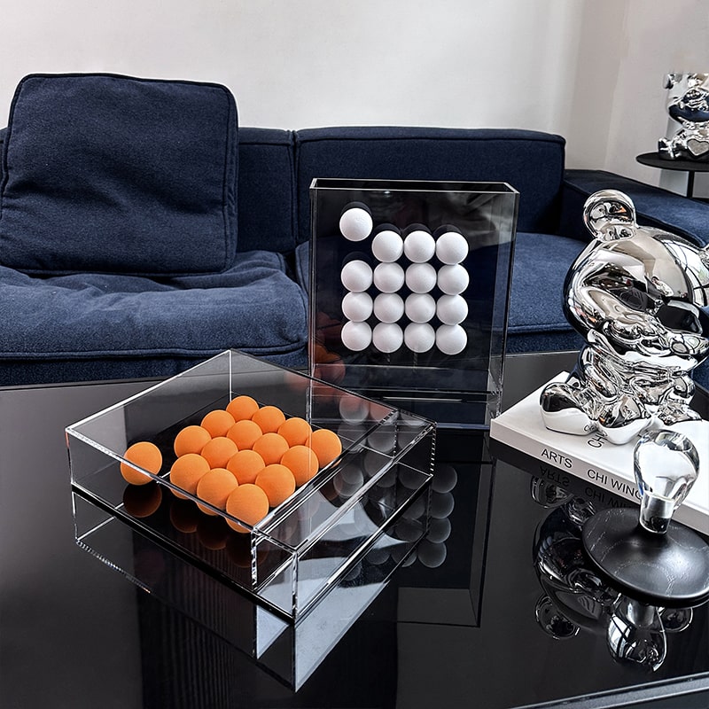 bong-xop-acrylic-decor-ke-sach-3 Hộp Acrylic Trang Trí Bóng Sắc Màu