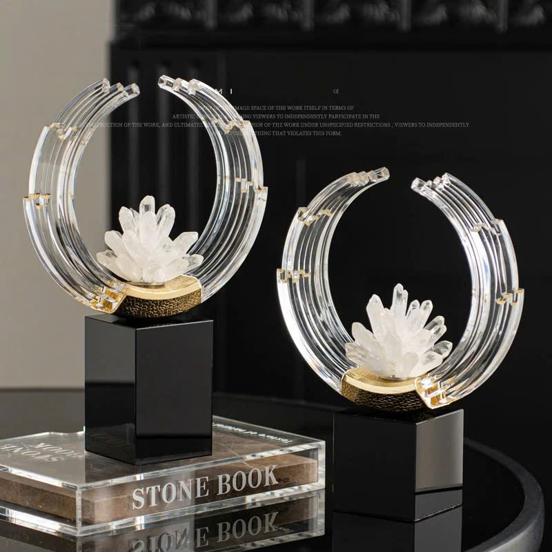 Mô Hình Decor Vầng Trăng Tinh Thể