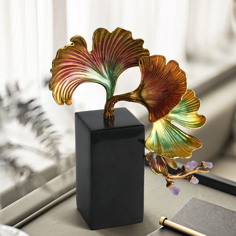 do-trang-tri-la-bach-qua-trang-men-2 Tượng Lá Bạch Quả Nghệ Thuật Sắc Màu