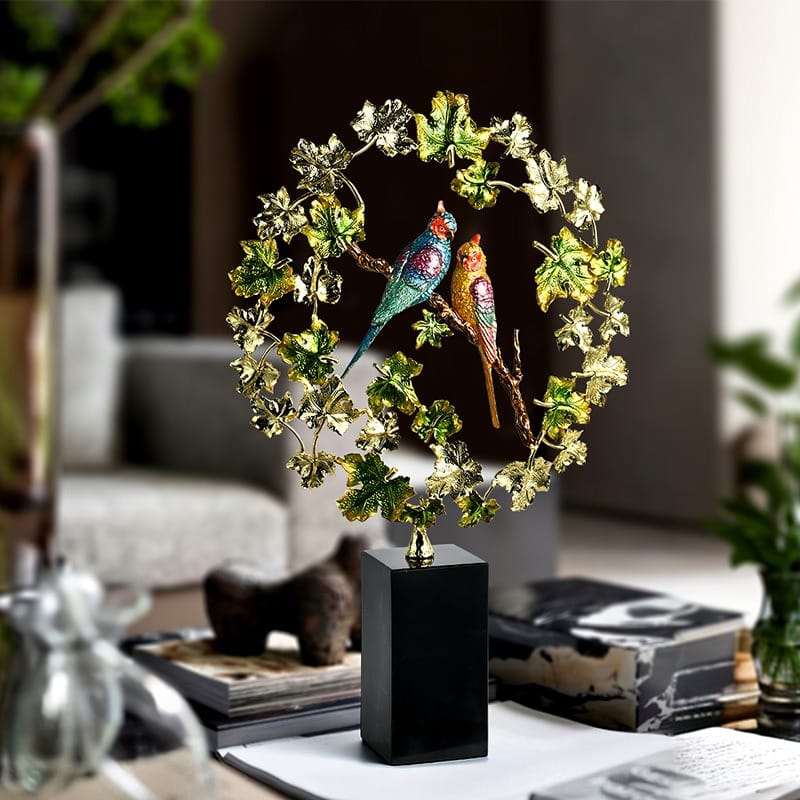 Tượng Đôi Chim Uyên Ương Hạnh Phúc