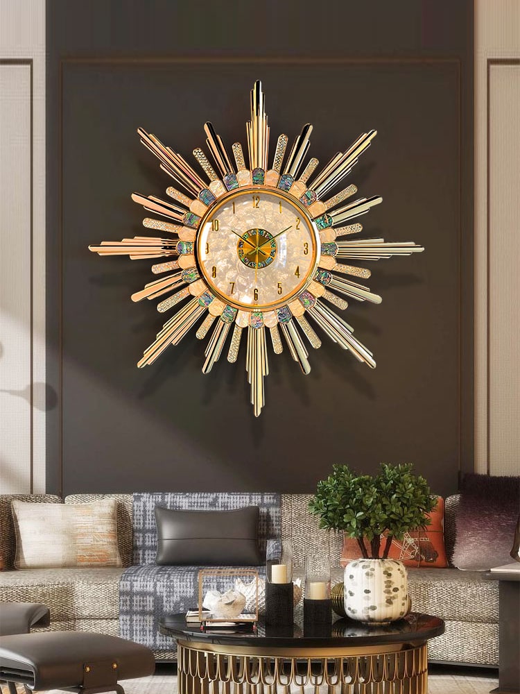 dong-ho-kham-trai-1 Đồng Hồ Treo Tường Ánh Sao Khảm Trai