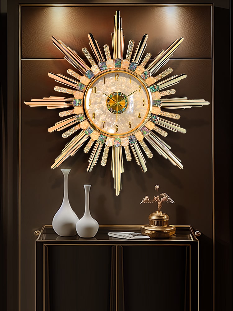 Đồng Hồ Treo Tường Ánh Sao Khảm Trai