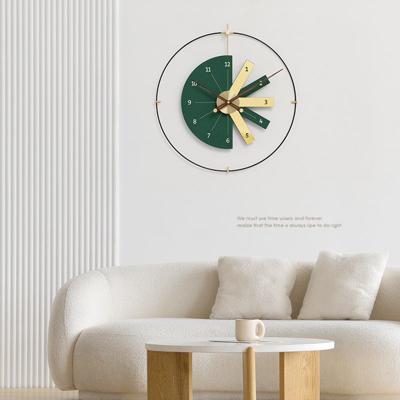 dong-ho-sang-tao-treo-tuong-phong-khach-5 Đồng Hồ Treo Tường Vòng Tròn Phân Kỳ Sáng Tạo
