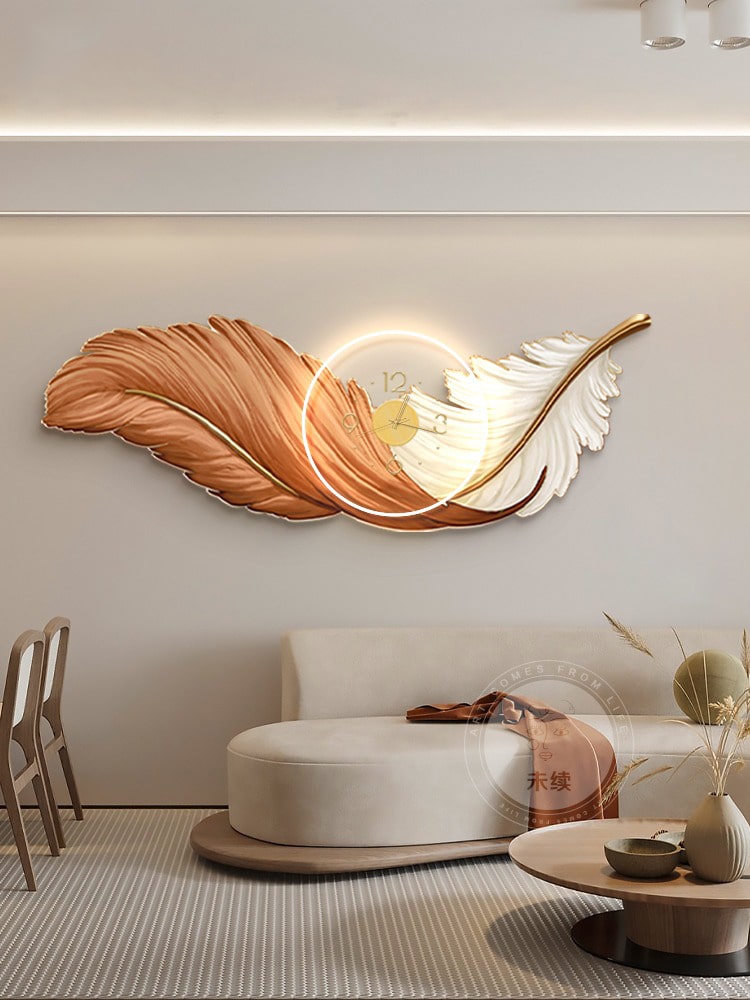 dong-ho-treo-tuong-3d-5 (1) Đồng Hồ Treo Tường Nghệ Thuật Lông Vũ Thanh Nhã