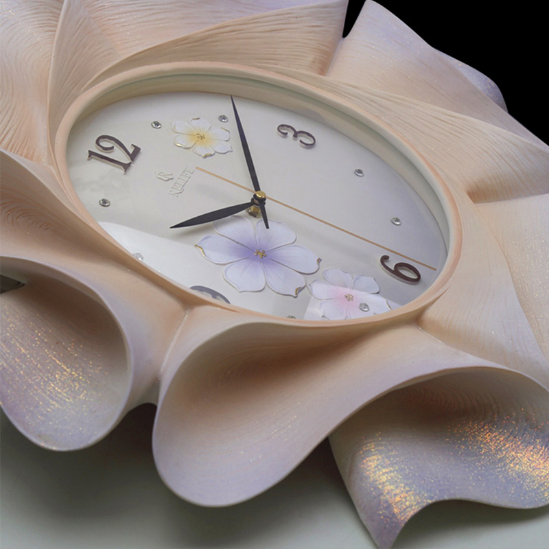 dong-ho-treo-tuong-bong-hoa-1 Đồng Hồ Treo Tường Cánh Hoa