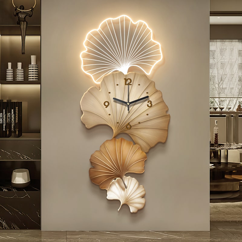 Đồng Hồ Treo Tường Lá Bạch Quả
