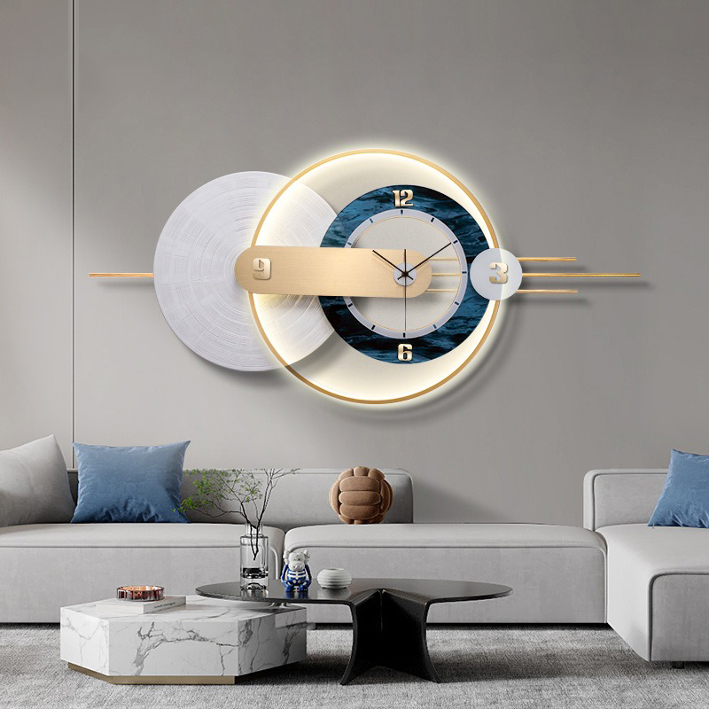 Đồng Hồ Treo Tường Nghệ Thuật Vầng Sáng