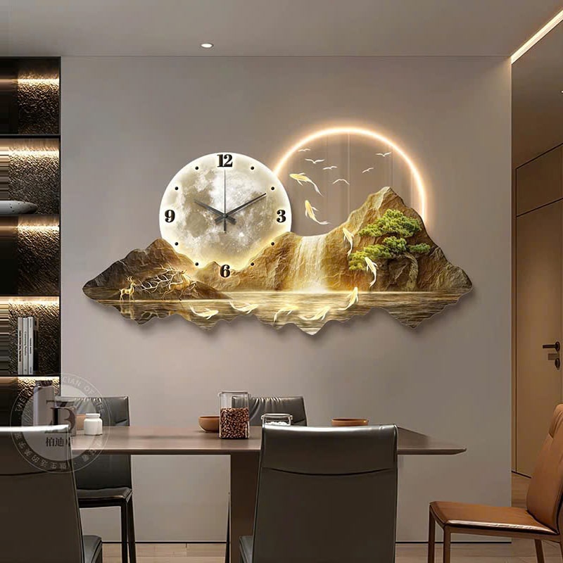dong-ho-treo-tuong-sang-tao-2 (2) Đồng Hồ Treo Tường Vầng Trăng Sơn Thủy