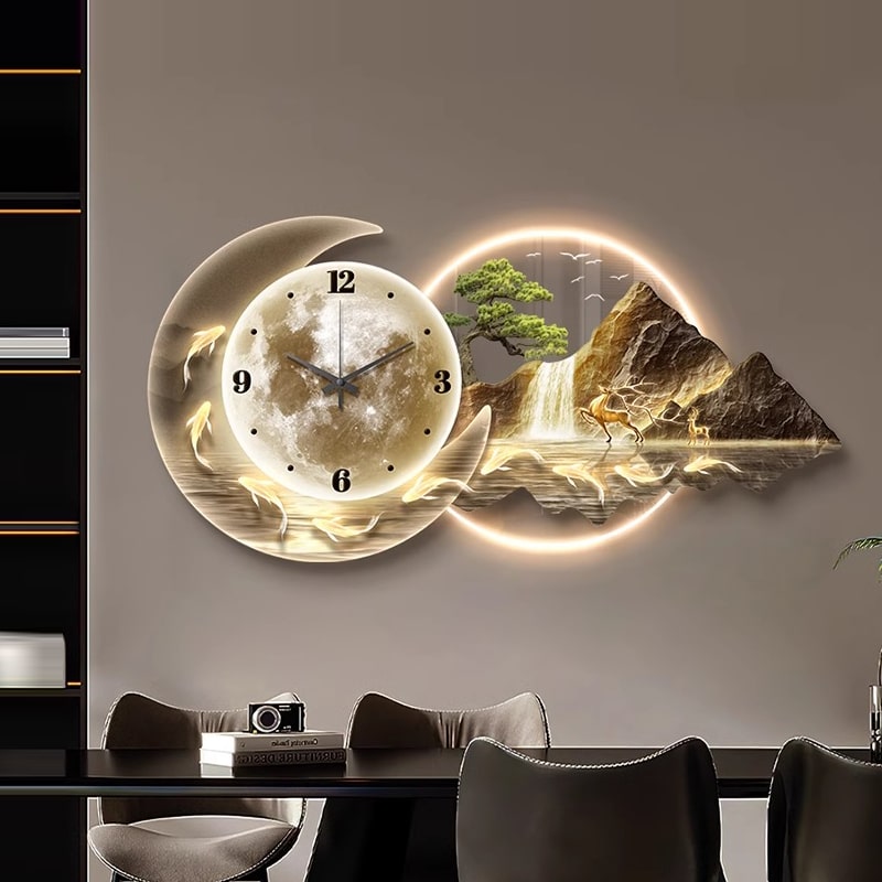 dong-ho-treo-tuong-sang-tao-4 (1) Đồng Hồ Treo Tường Vầng Trăng Sơn Thủy