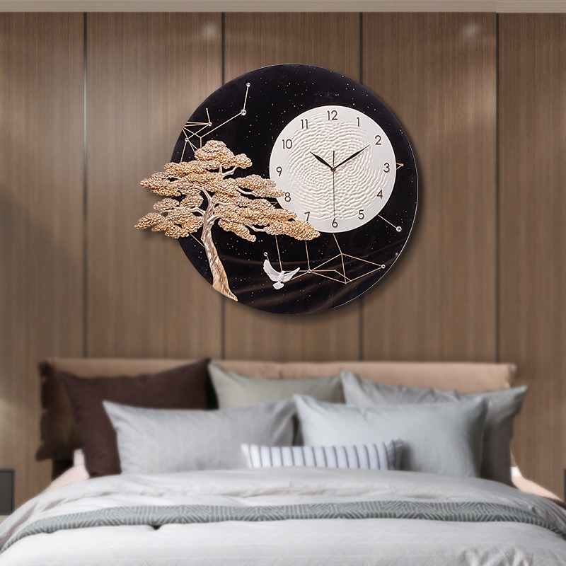 dong-ho-treo-tuong-tung-va-hac-1 Đồng Hồ Treo Tường Tùng Hạc Nghệ Thuật