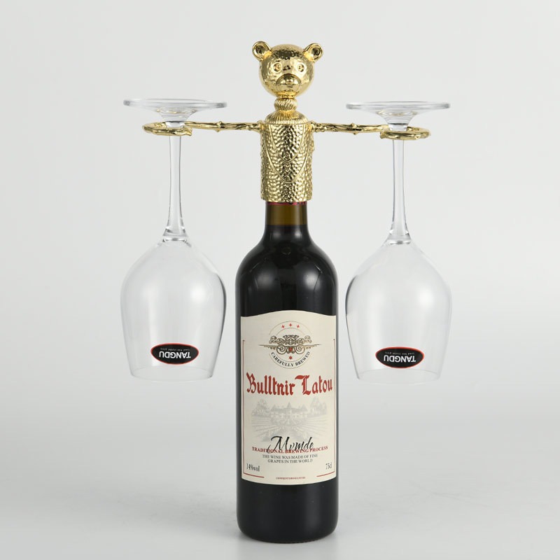 Giá Đỡ Rượu Vang Gấu Vàng Sang Trọng Đa Năng