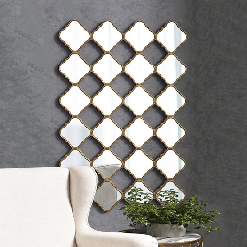 guong-treo-tuong-hinh-co-4-la-1 Gương Treo Tường Nghệ Thuật Cỏ Bốn Lá