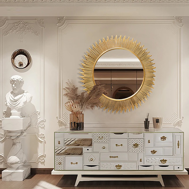 Gương Treo Tường Tinh Tế Ánh Kim