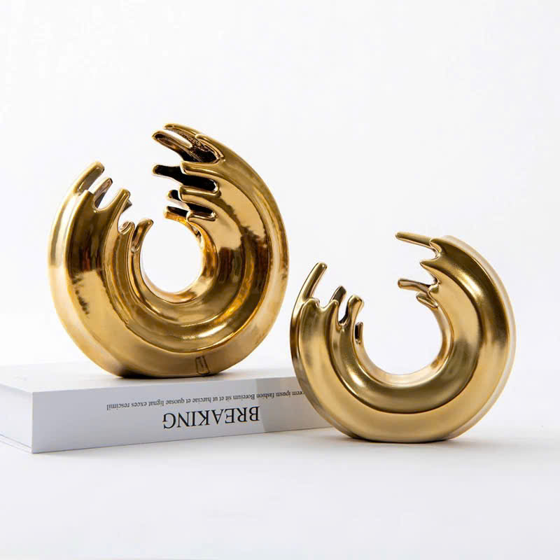 Khối Decor Vòng Xoáy Ánh Kim Đẳng Cấp