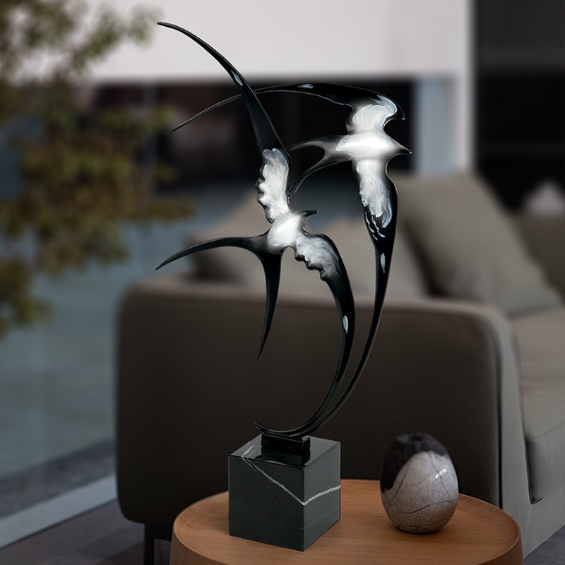 mau-decor-doi-chim-en-2 Tượng Đôi Chim Én Tình Yêu Tự Do