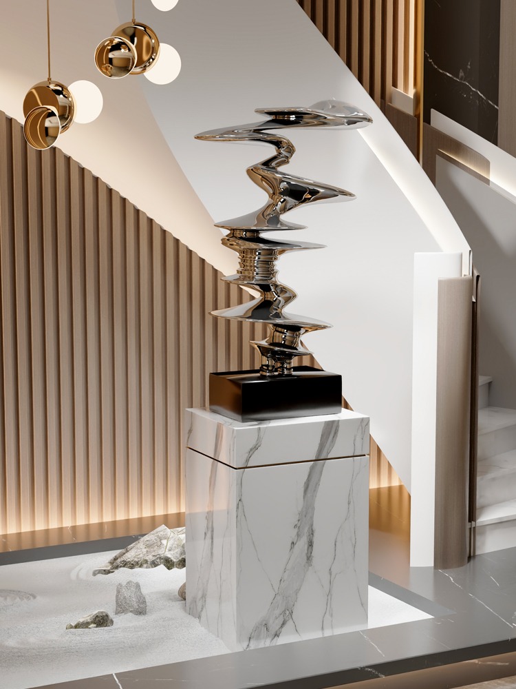 Tượng Trừu Tượng Lượn Sóng Nghệ Thuật