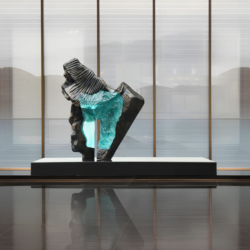 Tượng Trừu Tượng Hòa Quyện Sắc Màu