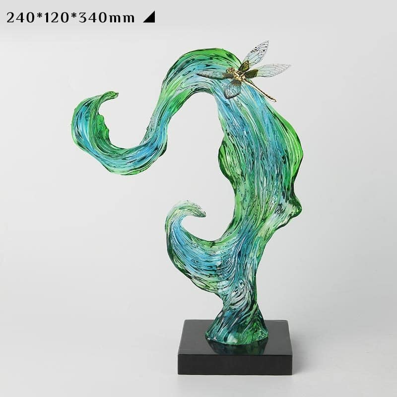 mo-hinh-decor-phong-cach-truu-tuong-1 Tượng Chuồn Chuồn Lạc Lối Trong Dòng Xanh Nghệ Thuật
