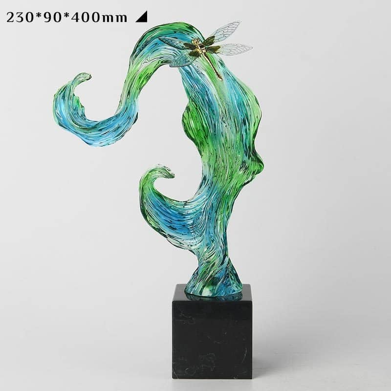 mo-hinh-decor-phong-cach-truu-tuong Tượng Chuồn Chuồn Lạc Lối Trong Dòng Xanh Nghệ Thuật
